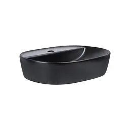 Умивальник Qtap Scorpio 500x385x120 Black matt QT146533MB, Чорний матовий - мініатюра 4