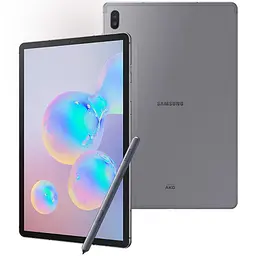 Планшет Samsung Galaxy Tab S6, 10.5'', 2560x1600, 128 ГБ, Android, магнітна поверхня, Mountain Grey (Grade C) Seller Refurbished