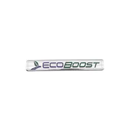 Емблема напис EcoBoost для Ford хром 142×21 мм метал (на скотчі)