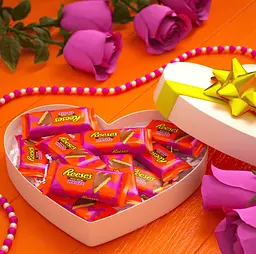 Цукерки Reese's Valentine's Day Peanut Butter Hearts Candy 6шт х 34г - мініатюра 5