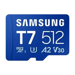 Карта пам'яті Samsung 512GB microSDXC class 10 UHS-I U3 V30 A2 T7 (MB-MB512T/WW)