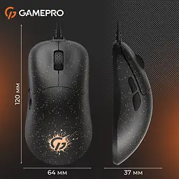 Миша GamePro ігрова чорна (GM690D) - мініатюра 15