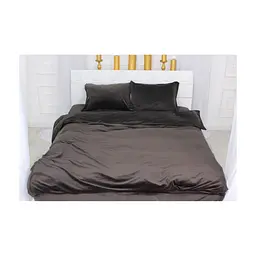 Постільна білизна MirSon Велюр Winter Frost 28-0003 Brown Velvet Полуторний (2200003993585) - мініатюра 3