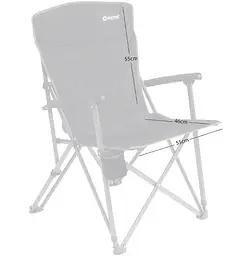 Крісло кемпінгове Outwell Derwent Black (470444) - мініатюра 2