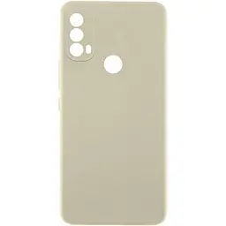 Чохол TPU GETMAN Liquid Silk Full Camera для Motorola Moto E40 Пісочний / Sand