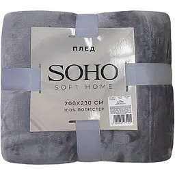 Плед Soho Soft Home 200x230 см Plush Silver (A120156)