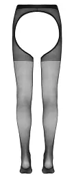 Колготки Cottelli Collection Strumpfhose Ouvert Crotchless Tights L/XL чорний - мініатюра 6