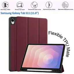 Чохол до планшета BeCover Flexible TPU Mate Samsung Galaxy Tab S11 (SM-X730/X736) 11.0" Red Wine (715580) - мініатюра 8