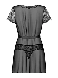 Еротичний комплект Obsessive Alluria robe S/M чорний - мініатюра 4