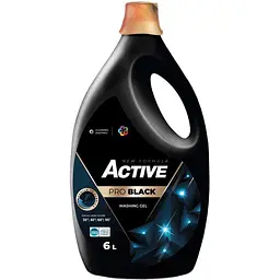 Гель для прання Active Pro Black для чорних та темних речей, 6000 мл