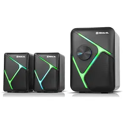 Акустична система REAL-EL M-320 Black (EL121300014) - мініатюра 3