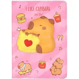 Блокнот А5 ZiBi Capybara Kids Line зі сквішем клітинка 80 аркушів (ZB.700030)