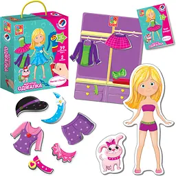 Гра настільна Vladi Toys магнітна одягалка Меган і Поллі (VT3702-11) - мініатюра 3