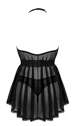 Комплект Obsessive Serafia babydoll (Чорний, XS/S) Obsessive 99590 96941 - мініатюра 4