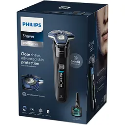 Бритва електрична Philips Series 7000 роторна синя (S7886/35) - мініатюра 2