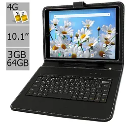 Планшет-телефон Hoozo MT Pad 364 LTE 3/64 Matte Black + Чохол-клавіатура - мініатюра 2