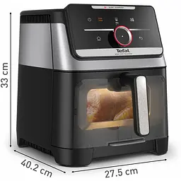 Мультипіч Tefal Easy Fry Silence XXL Smart Vision 1800 Вт чорна (EY876DE1) - мініатюра 3