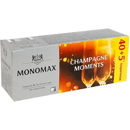 Уцінка. Чай чорний та зелений Monomax Champagne Moment в пакетиках 67.5 г (45 шт. х 1.5 г) - мініатюра 2
