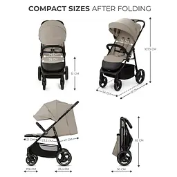 Прогулянкова коляска Kinderkraft Trig 3 Stone Beige (KSTRIG03BEG0000) - мініатюра 8