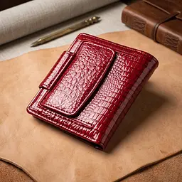 Лакований гаманець для жінок середнього розміру ST Leather 22685 червоний - мініатюра 3