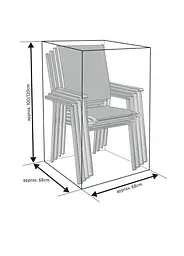 Захисний чохол для садових меблів Livarno Home 383068 ONE SIZE сірий - мініатюра 3