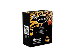 Кава мелена GEMINI 60г Drip Kenya Taita 5 шт