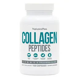 Пептиди колагену NaturesPlus Collagen Peptides (Type I II III IV V X) 120 капсул