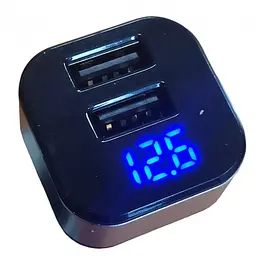 Автомобільний адаптер блок зарядки від USB заряджання адаптер від прикурювача 12v зарядне HC-1 9001 - мініатюра 3