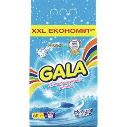 Пральний порошок Gala Морська свіжість для кольорових речей 6 кг - мініатюра 2