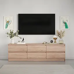Тумба під телевізор MebelStar Нео 6Ш 180x43x53 см Дуб сонома (MBS-1291) - мініатюра 2