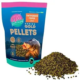 Принада в гранулах Pellets Ай Підсікай Тигровий горіх GOLD Ø3.0мм у зіп упаковці