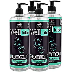 Iнтим-змазка вагінальна "Well Lube" ТМ "Fresh Heaven", 1000 мл блок 4шт