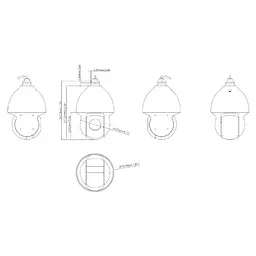 IP PTZ-відеокамера 4Mp TVT TD-8543IE3N(PE/40M/AR36) f=4.5-180mm 40x (77-00309) - мініатюра 2
