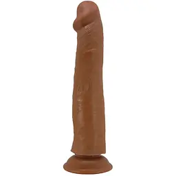 Фалоімітатор Sliding Skin Sharife 10" 25.4 см (коричневий)