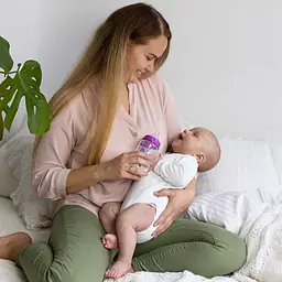 Прозора силіконова соска Baboo, на широке горлечко, повільний потік, 0+ міс., 2 шт. (4-110) - мініатюра 7