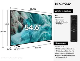 Телевізор Samsung QE55Q7FAAUXUA - мініатюра 7