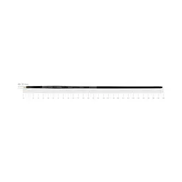Пензель синтетика плоска Terra 1608F №1 довга ручка ROSA (4823098533795)