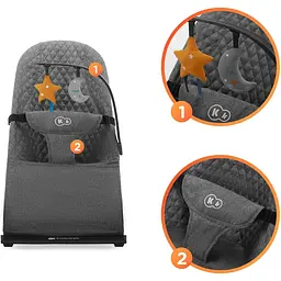 Шезлонг-гойдалка Kinderkraft Mimi Grey (KBMIMI00GRY0000) - мініатюра 10