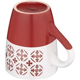 Чашка Ardesto Ornament 320 мл червоно-біла (AR3045R) - мініатюра 4