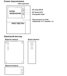 Джерело безперебійного живлення (ДБЖ) UPS Kraft PSU1205LEDP для роутера відеоспостереження 12V 5А - мініатюра 7