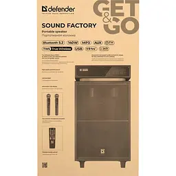 Акустична система 2.0 Defender Sound Factory, 140Вт Bluetooth/USB/TF/FM/15",LED, wooden - мініатюра 7