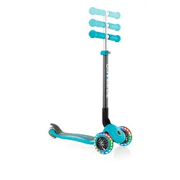 Самокат Globber Primo foldable lights, колеса з підсвічуванням, бірюзовий (432-105-2) - мініатюра 4