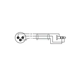 Балансний аудіо кабель Roxtone Mini-Jack 3.5мм - XLR Male RAC-C425-L3 3 м - мініатюра 3