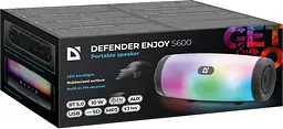 Акустична система 1.0 Defender Enjoy S600 10W, Light/BT/FM/USB/TF/AUX - мініатюра 5