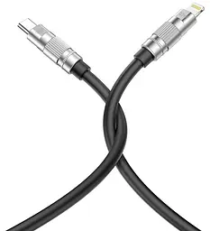USB Кабель XO NB-Q228A Type-C-Lightning Silicone Durable 27W 1.2m Чорний