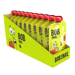 Пюре Bob Snail Яблуко–Груша-Банан-Полуниця гомогенізоване 90 г - мініатюра 2