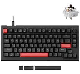 Клавіатура Lemokey X4 84Key Keychron Brown USB-A QMK/VIA Hot-Swap EN/UKR RGB Black (X4-H3-UA)