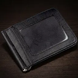 Шкіряний чоловічий затискач на магніті ST Leather 18937 чорний