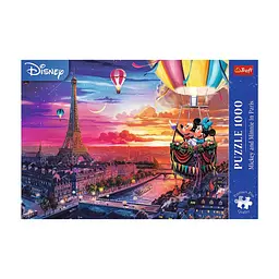Пазл Trefl Premium Plus Disney Міккі та Мінні в Парижі 1000 елементів (5900511109177) - мініатюра 3