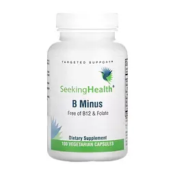 Вітамінно-мінеральний комплекс Seeking Health B-Комплекс без фолієвої кислоти та B12, B-Minus, 100 вегетаріан (SKH-52019)